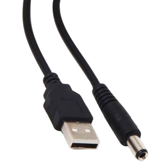 Xc 135 Usb Erkek 5.5*2.5 Uç Adaptör Jacklı 80 Cm Kablo Usb to Adaptör