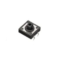 5 Adet 12x12x7.3mm 4 Pinli Siyah Push On Off Buton - Tact Switch