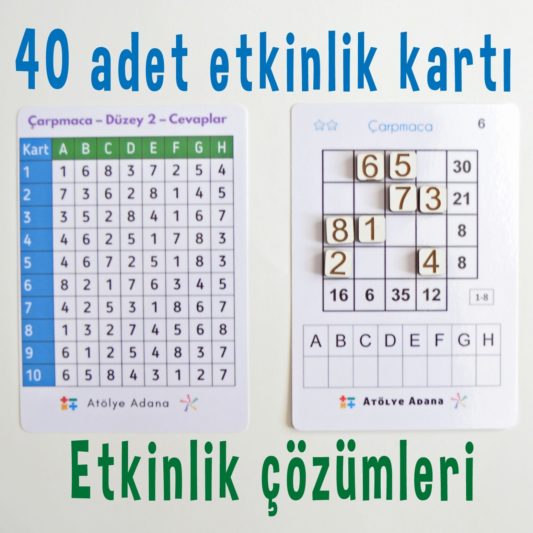 Çarpmaca - Matematik Akıl Zeka Mantık Bilsem Hazırlık Oyunu - Görsel 2