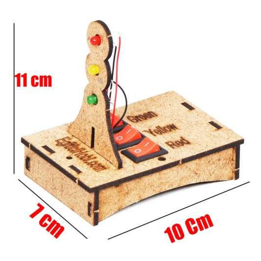 Okul Projesi-5 Led Trafik Işıkları Öğretim Seti, Paralel Bağlı Devre - Demonte Ürün - Görsel 3