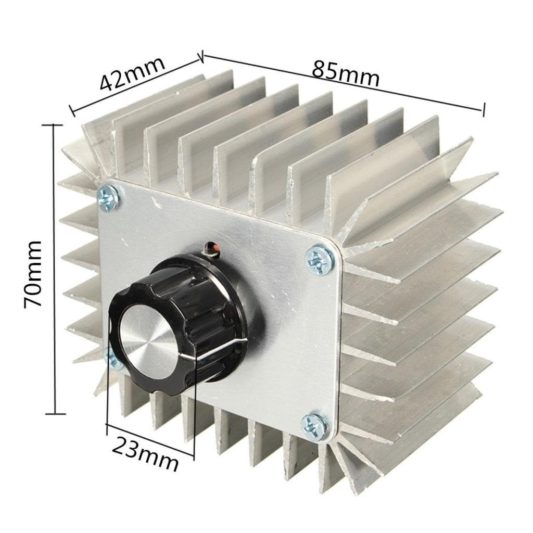 AC 220V 5000W Motor Dimmer Hız Kontrol Kartı - Görsel 2