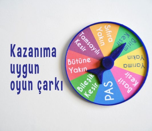 Kesirler Tanıma Çark Oyunu - Matematik İşlem Zeka Oyunu - Görsel 4