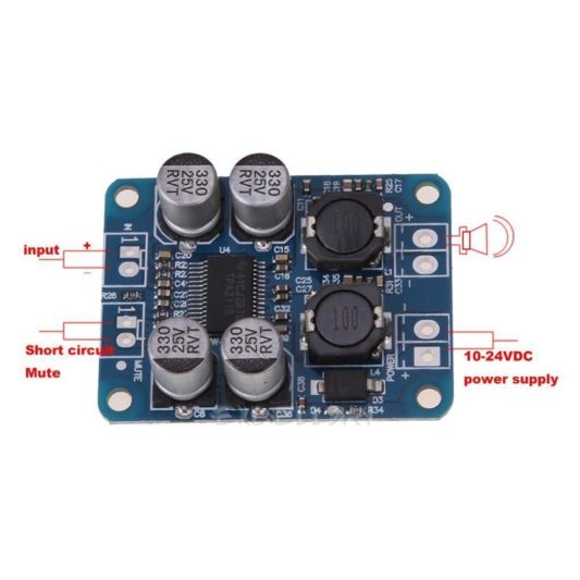 60W D Class Mono TPA3118 Power Anfi Amfi Amplifikatör Modül - Görsel 3