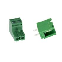 2 Pin 5.08mm Geçmeli Klemens (Dişi+Erkek) Set