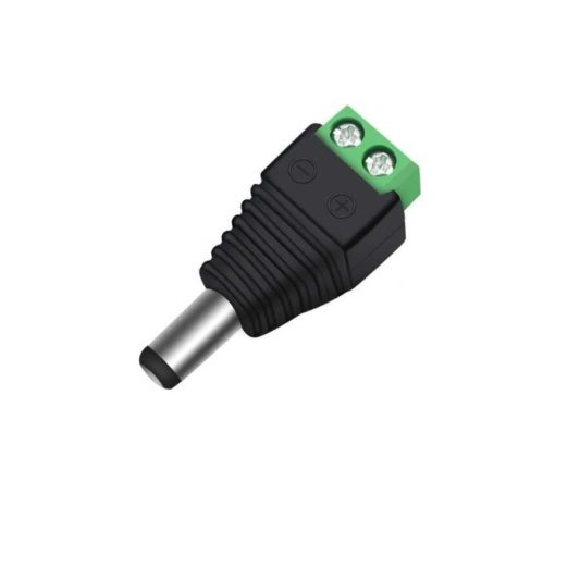 Klemens Girişli Erkek DC Barrel Jack 5.5*2.5Mm Power Plug Jak Adaptör Konnektör