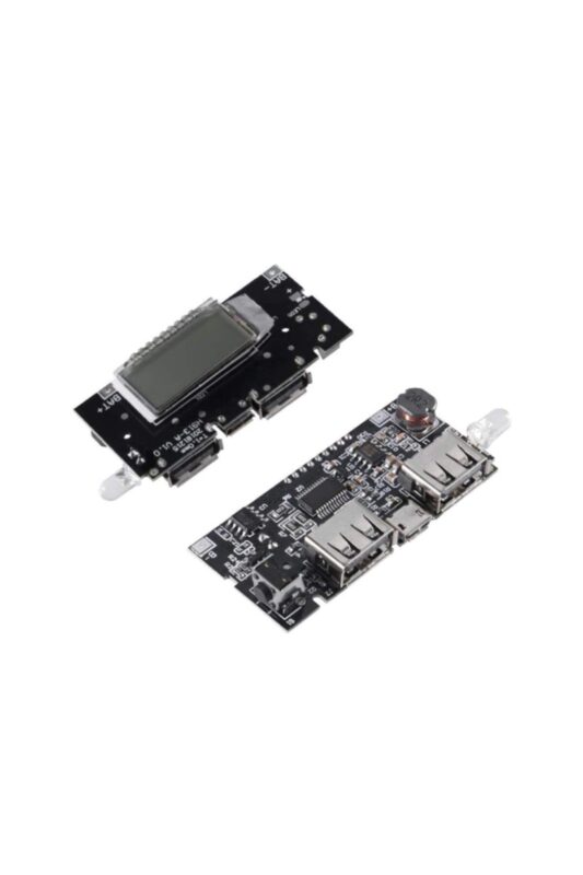 Çift Usb Çıkışlı Ekranlı Powerbank 18650 Pil Şarj Cihaz H913-A Modülü - PowerBank Entegre Board - Görsel 5