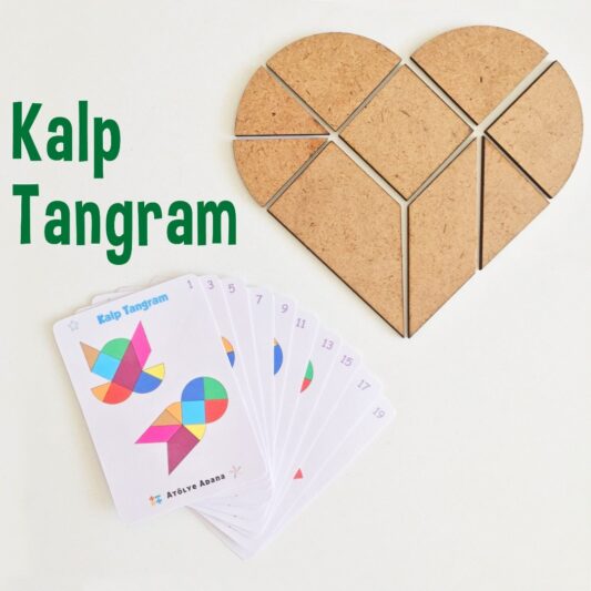 Kalp Tangram - Matematik Akıl Zeka Mantık Oyunu