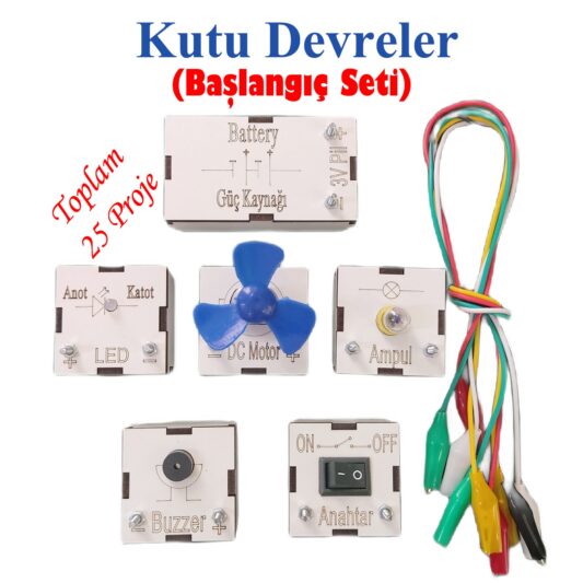 Kutu Devreler Başlangıç Seti Elektrik Elektronik - Stem Eğitici Oyun Seti - Görsel 6