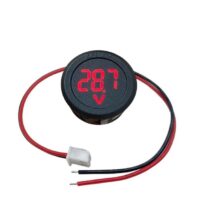 Voltmetre DC 4-100V Led Dijital Ekran Dairesel - Kırmızı