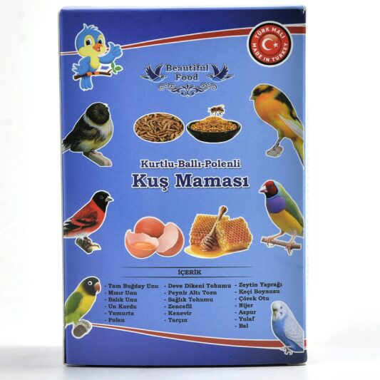 Beautiful Food Kurtlu Ballı Polenli Kuş Maması 250 Gr. - Görsel 2