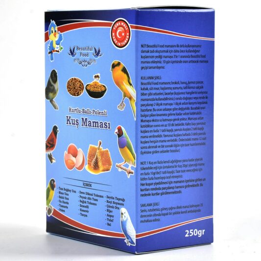 Beautiful Food Kurtlu Ballı Polenli Kuş Maması 250 Gr.