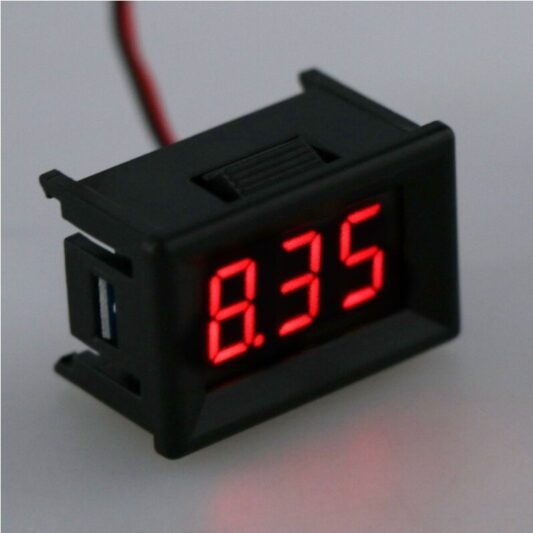 DC 2.4V-30V 2 tel voltmetre Mini 0.36 "dijital gerilim ölçer - Görsel 3