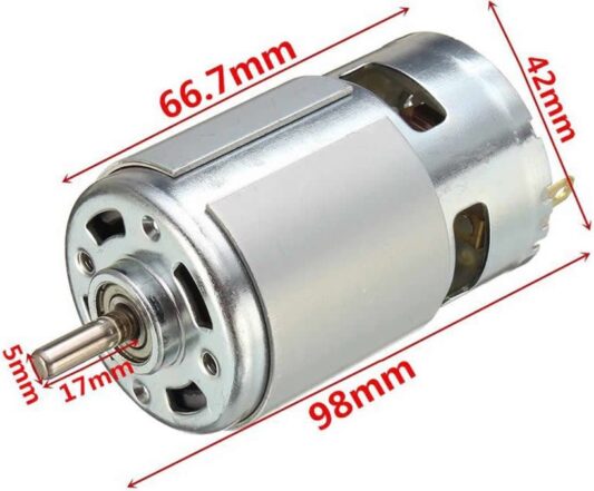 Rs775 Dc Motor 24V 15000 Rpm Rulmanlı Şarjlı Matkap Cnc Motor