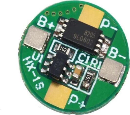 5 Adet Yuvarlak 1s 2.5A Bms 3.7 V 18650 Lityum Lipo Pil Şarj Koruma Modülü