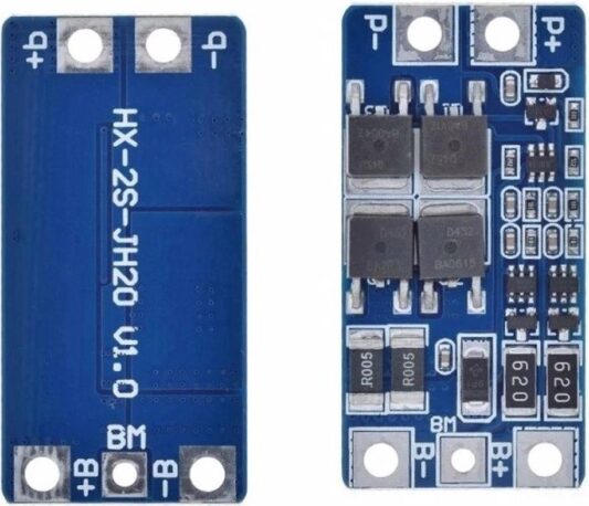 2s 10A 7.4V 18650 Bms Lityum Batarya Pil Akü Koruma Kartı Protection Board
