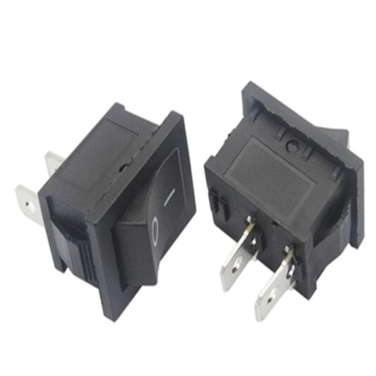 10 Adet Siyah On-Off Anahtar 20mm Siyah Rocker - Görsel 4