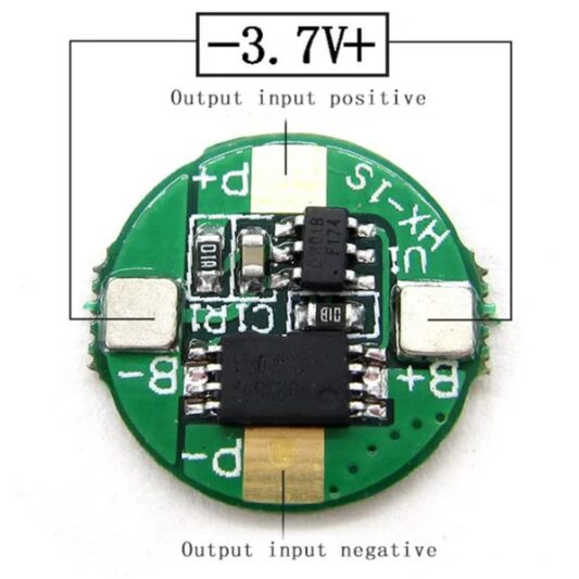 5 Adet Yuvarlak 1s 2.5A Bms 3.7 V 18650 Lityum Lipo Pil Şarj Koruma Modülü - Görsel 4