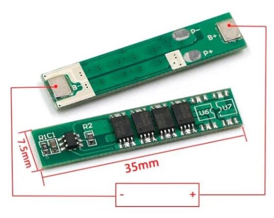 1s 10A 3,7V Bms Koruma Kartı Lityum Batarya 18650 Li-Ion Lipo Protection Module - Görsel 2