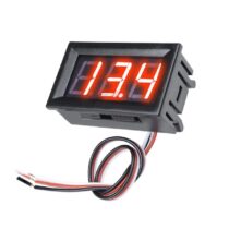 0.56 İnch Dc 0-30V Dijital Voltmetre Kırmızı  3 Telli Panel Tip