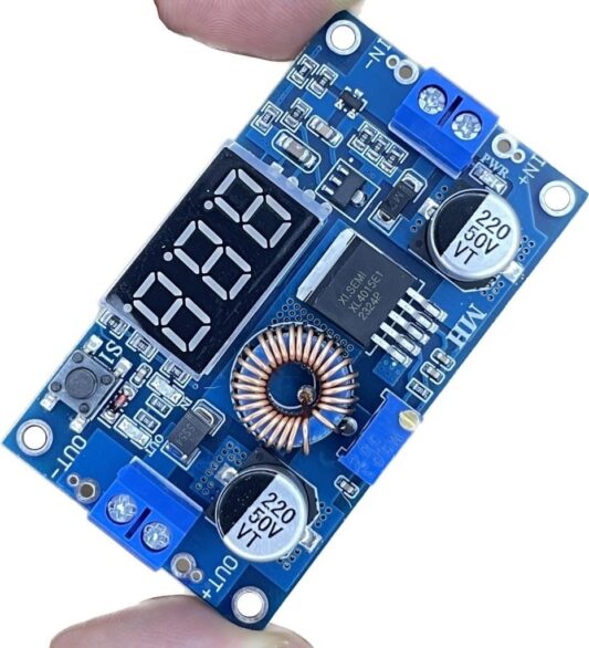 XL4015 75W 5A Dc-Dc Voltmetre Ekranlı (3digits) Voltaj Düşürücü Modül - Görsel 2