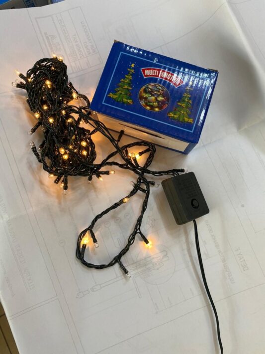 Kırgıl Ledli Günışığı Renk 5 mt LED Yılbaşı Ağaç Süsü Sarkıt Işık