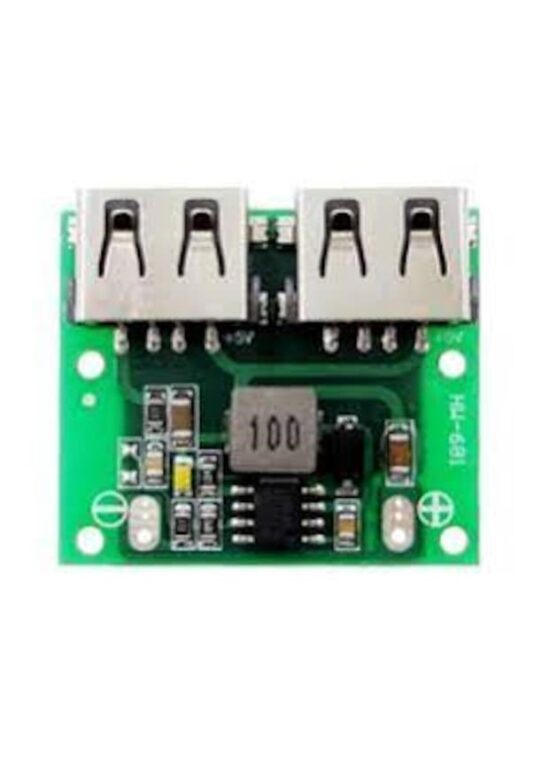 DC-DC 3A Çift  USB Çıkışlı  GERİLİM DÜŞÜRÜCÜ MODÜL