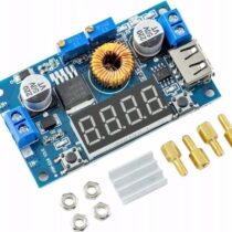 XL4015 75W Dc-Dc 5A Voltmetre Ekranlı Ayarlanabilir Voltaj Regülatörü Modülü