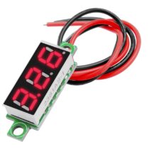0.28 İNÇ MİNİ DİJİTAL KIRMIZI VOLTMETRE