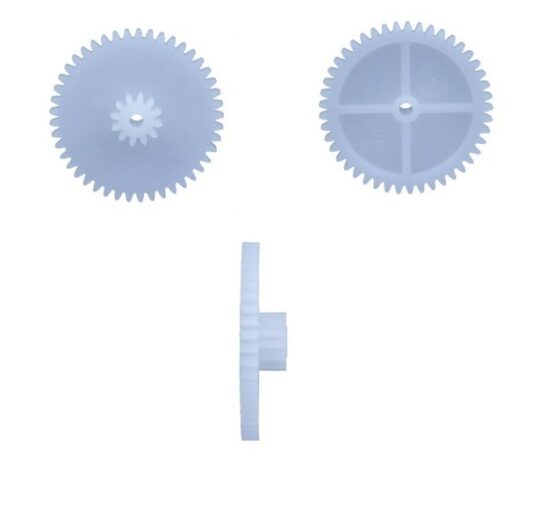 20 Adet Plastik  Dişli (28X28X6.5 MM İÇ ÇAPI: 2MM) - Görsel 2