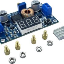XL4015 75W 5A Dc-Dc Voltmetre Ekranlı (3digits) Voltaj Düşürücü Modül