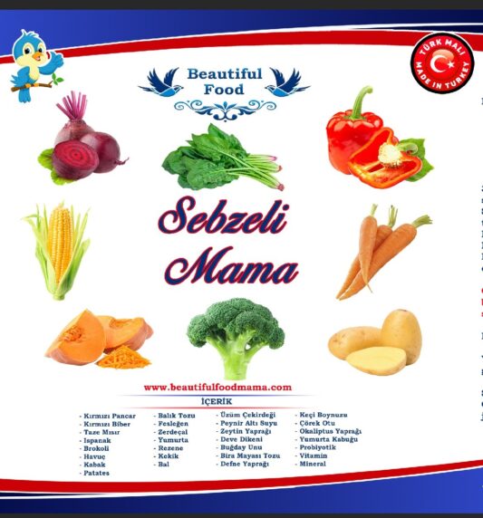 Beautiful Food  sebzeli  Mama 5 KG Kuş Maması Yemi - Görsel 3
