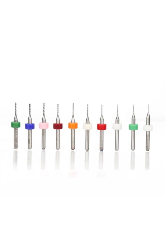 10 Parça 0.3 mm - 1.2 mm Tungsten Karbür Delme PCB Matkap Ucu - Görsel 2