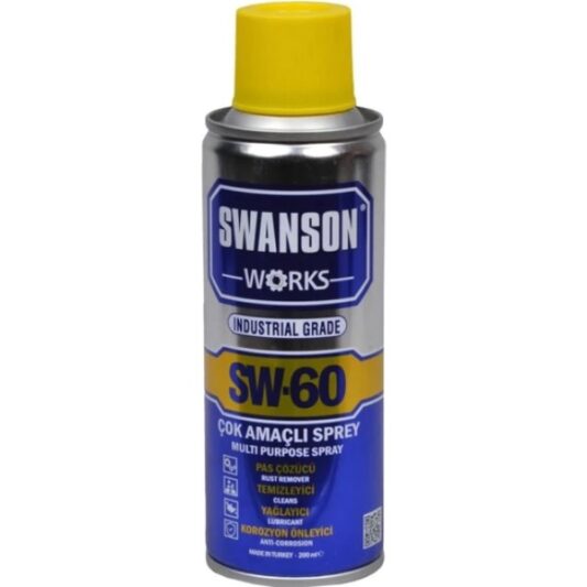 Swanson Works Sw-60 Pas Sökücü 200ml. Korozyon Önleyici Çok Amaçlı Multi Sprey 200 ML