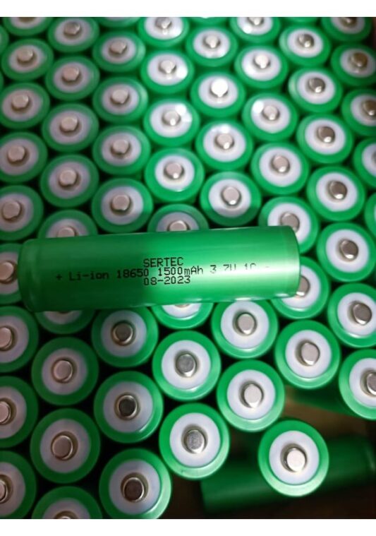 2 Adet-1500 Mah 3.7v 18650 Li-on Şarjlı Pil