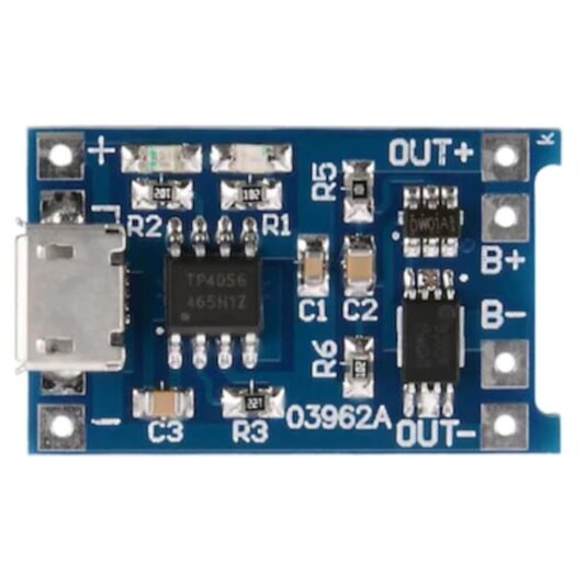 5 Adet TP4056 Korumalı Lityum Lipo Pil Şarj Devresi Micro Usb Batarya
