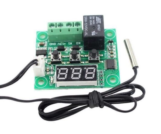 2 adet Kutulu W1209 12V DC Dijital Termostat Sıcaklık Kontrol Devresi Sensörlü - Görsel 6
