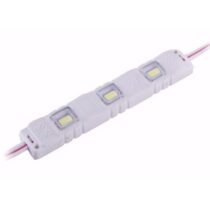 10 Adet 3'lü Enjeksiyon Kasa Modül Led 12V, Arkası Yapışkanlı 12 Volt 3lü 5630 LED - Beyaz