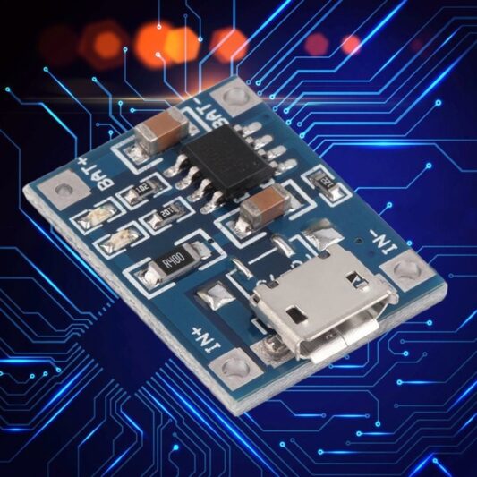 5 Adet 5V Mini Mikro USB 1A TP4056 Lityum Pil Şarj Kartı Şarj Aleti Modülü-Mavi - Görsel 3