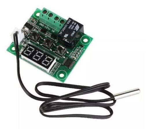 2 adet Kutulu W1209 12V DC Dijital Termostat Sıcaklık Kontrol Devresi Sensörlü - Görsel 3