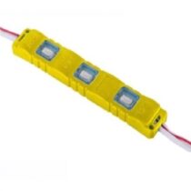 10 Adet 3'lü Enjeksiyon Kasa Modül Led 12 Volt 5630 LED - Sarı
