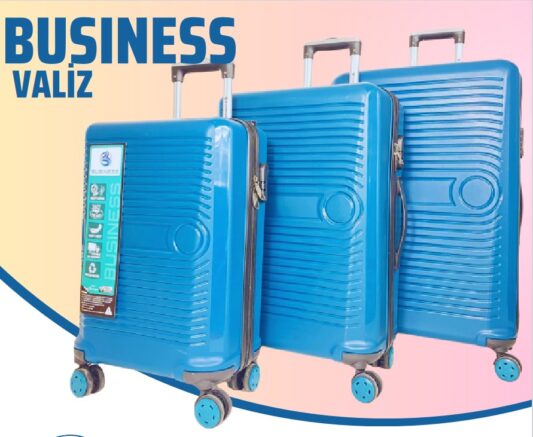 BUSINESS- MAVİ  3 LÜ SET VALİZ