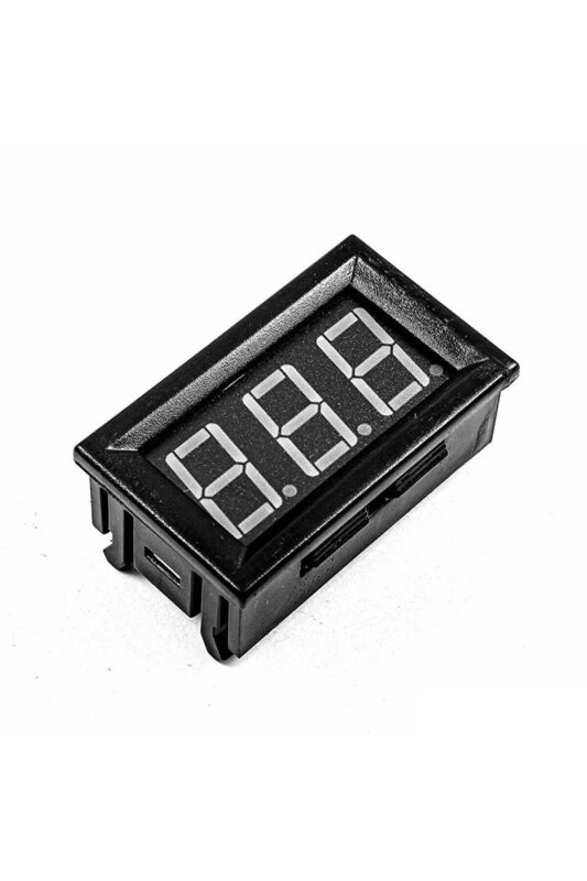 0.56" 0-100V 3 Kablolu DC Mavi Dijital Voltmetre - Hassas ve Kullanışlı - Görsel 5