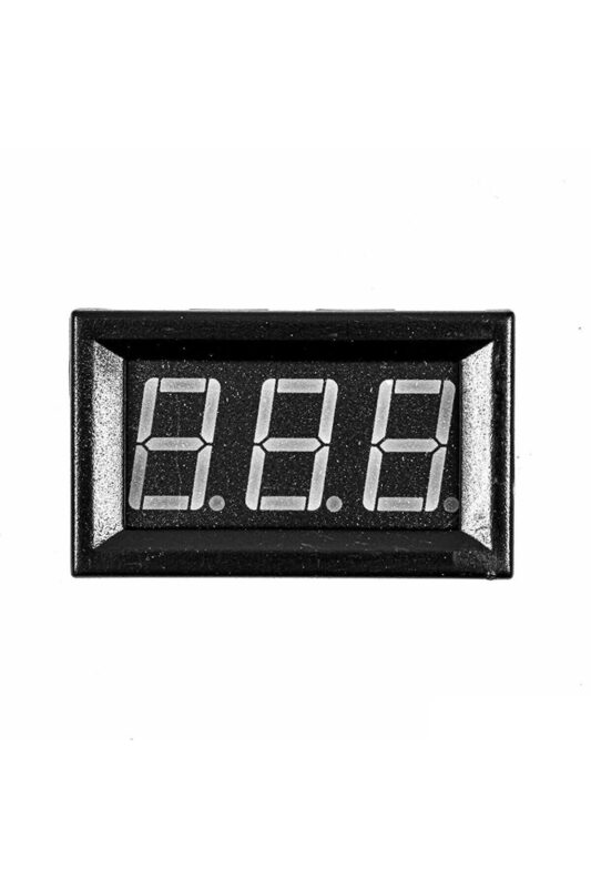0.56" 0-30V 3 Kablolu DC Yeşil Dijital Voltmetre - Hassas ve Kullanışlı - Görsel 3