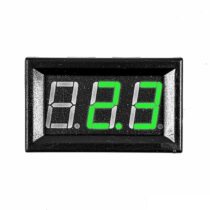 0.56" 0-30V 3 Kablolu DC Yeşil Dijital Voltmetre - Hassas ve Kullanışlı