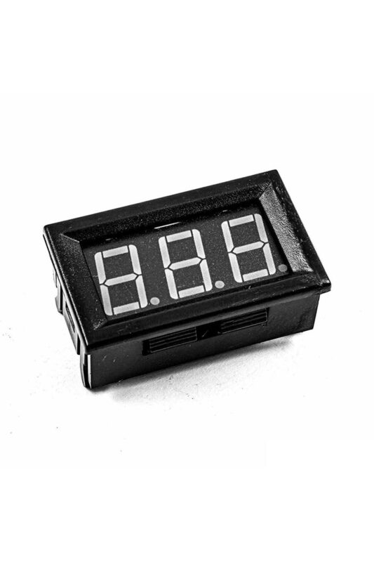 0.56" 0-100V 3 Kablolu DC Mavi Dijital Voltmetre - Hassas ve Kullanışlı - Görsel 4