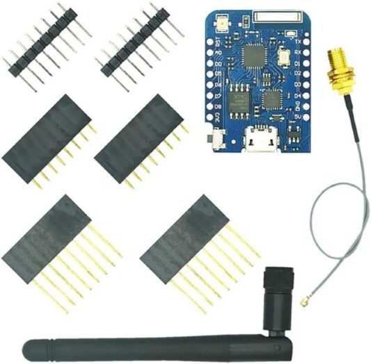 WEMOS D1 Mini Pro 16MB ESP8266 WiFi Geliştirme Kartı CP2104 USB Antenlİ Arduino IDE Uyumlu - Görsel 2