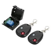 433MHz RF Uzaktan Kumanda Seti - 10A Röle Alıcı + 2 Adet Verici Kumanda