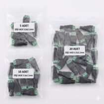 10 Adet 2.1mm Klemensli Dişi Power Jack - Lehimsiz CCTV Kamera ve Şerit LED Adaptör Güç Soketi