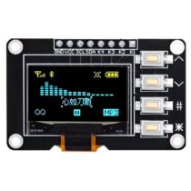 0.96" 128x64 4 Butonlu OLED Ekran I2C SSD1315 Sarı Mavi Arduino Uyumlu Grafik LCD