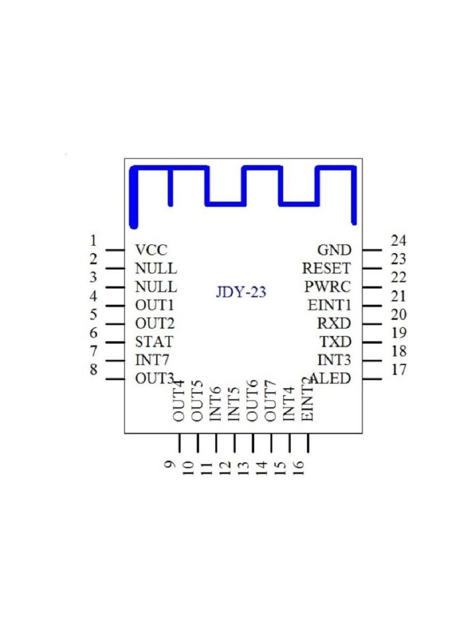 JDY-23 CC2541 Bluetooth 5.0 BLE Modülü - Görsel 4